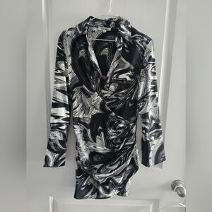 Steve Madden Black and White Swirl Dress